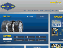 Tablet Screenshot of mcateetire.com